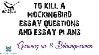 TKAM  Essay Building Blocks Growing Up amp Bildungsroman To Kill a Mockingbird  Harper Lee [upl. by Nedle]