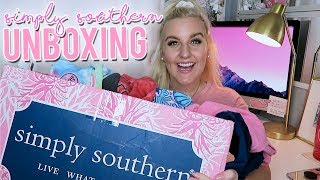 SIMPLY SOUTHERN UNBOXING HUGE PREPPY TSHIRT HAUL  Kellyprepster [upl. by Lois353]