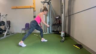 Split stance single arm cable low row [upl. by Tia]