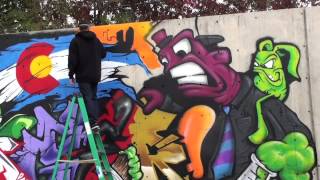 SPRAY PAINT COLORADO GRAFFITI [upl. by Marybelle483]