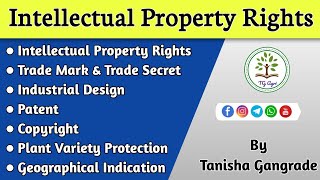 Intellectual Property Rights  IPR  Patent  Copyright  Trade Mark  Trade Secret by Tanisha [upl. by Anirtep]