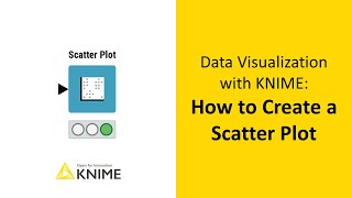 Data Visualization with KNIME How to Create a Scatter Plot [upl. by Kamillah]