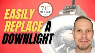 Downlights  How to Easily Replace fixed LED Downlight [upl. by Tenaj30]