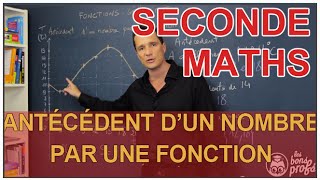 Antécédent dun nombre par une fonction  Maths seconde  Les Bons Profs [upl. by Micaela]