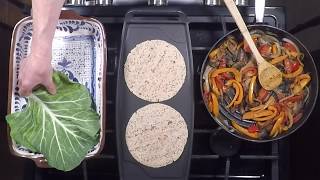 Healthy Cooking Demo ChipotleLime Portobello Fajitas [upl. by Orren]