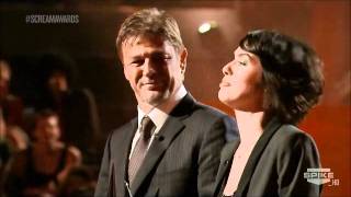 Sean Bean and Lena Headey at the Scream Awards [upl. by Palecek]