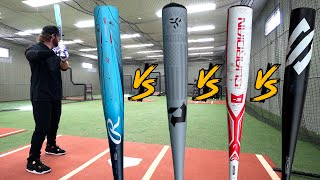 EXIT VELO SHOWDOWN  Rawlings Clout vs DeMarini The Goods vs Stringking Metal 2 vs Stinger Guardian [upl. by Caro]