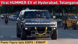 Hummer Ev In Hyderabad only one in India  Viral Video [upl. by Nagem]