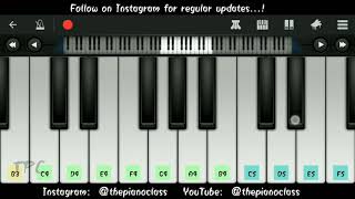 Yaad Piya Ki Aane Lagi on Piano  Neha Kakkar  Mobile Perfect Piano Tutorial by ThePianoClass [upl. by Tenn]