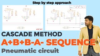 Cascade method  2 cylinder  ABBA Sequence Pneumatic circuit  Hydraulics and pneumatics Tamil [upl. by Harry]