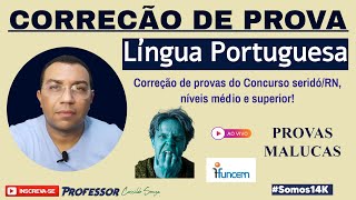 Prof Cassildo Souza  Correção de Prova  Conc SERIDÓRN Médio e Superior FUNCERN  anulação [upl. by Delaine52]