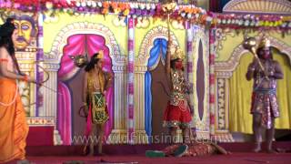 Dramatisation of battle between Lord Ram Laxman and Raavan  Luv Kush Ramlila [upl. by Allez971]