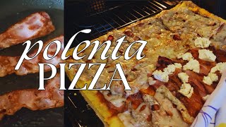 Polenta Pizza in 20 Minutes 🍕🔥 [upl. by Rramal370]