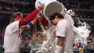 Nick Castellanos Postgame Interview after Hitting Huge Walk Off Ground Rule Double [upl. by Rovner]