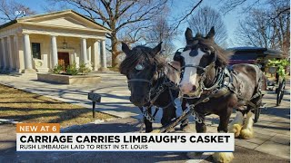 Rush Limbaugh buried at St Louis cemetery [upl. by Enomas]