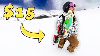 I Tested a 15 SNOWBOARD From Target [upl. by Yerffoeg]