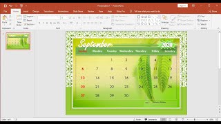 PowerPoint Training How to Make a Calendar With Pictures in PowerPoint [upl. by Dnalra]