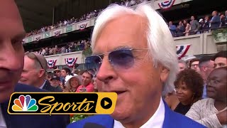 Bob Baffert overcome with emotion after Justify claims Triple Crown I NBC Sports [upl. by Ainirtak]