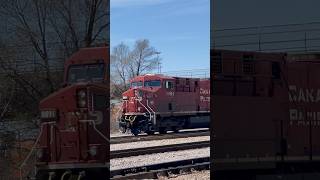 CP 8891 leads a intermodal out of Bensenville [upl. by Postman]