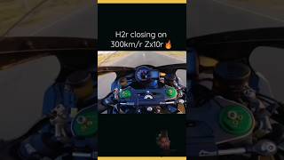 Kawasaki ninja H2r speed test 400 racing ninja games bike [upl. by Sucramad697]