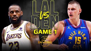 Los Angeles Lakers vs Denver Nuggets Game 1 Full Highlights  2024 WCR1  FreeDawkins [upl. by Ennirak850]