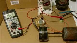 Small Induction motor conversion to generator example [upl. by Rengaw77]