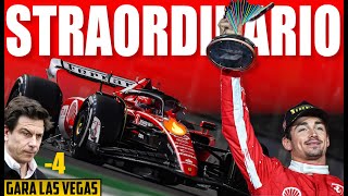 STRAORDINARIO LECLERC Max e Sfortuna Ci Tolgono la Vittoria Gara Las Vegas Formula 1 [upl. by Maretz816]