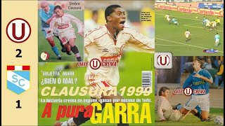 Universitario 2 vs Sporting Cristal 1  Resumen  1999  Goles Mauro Cantoro Roberto Farfán ⚽ [upl. by Obellia]