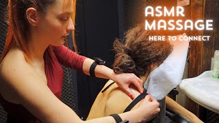 ASMR Miss Melek  Female Chair Massage Head amp Back Massage [upl. by Weixel]