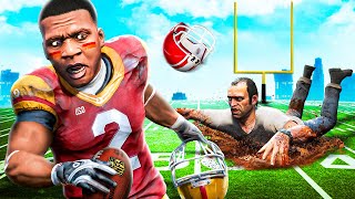 FRANKLIN Becomes PRO FOOTBALL Player GTA 5 Mods [upl. by Carmella]