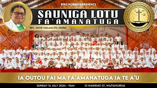 Sauniga Lotu Faamanatuga EFKS Porirua 14th July 2024 [upl. by Anide]