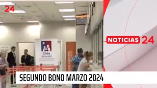 Segundo pago Bono Marzo 2024 ¿quiénes reciben monto por carga familiar  24 Horas TVN Chile [upl. by Atiuqin]