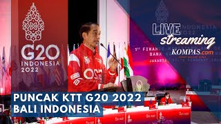 🔴LIVE  Puncak Acara KTT G20 Indonesia 2022 di Bali [upl. by Ahsinel]