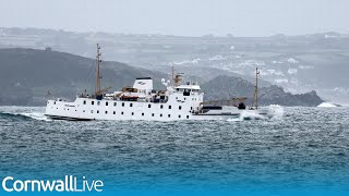 Scillonian delayed for safety and comfort of passengers due to rough seas [upl. by Alisen]