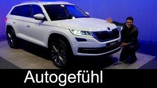 Skoda Kodiaq exclusive tour ExteriorInterior with designer Jozef Kabaň amp CEO Bernhard Maier new SUV [upl. by Ingham]