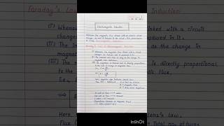 Electromagnetic Induction Notes  Class 12  Physics  NEET  CBSE  HSC neet class12notes [upl. by Affer415]