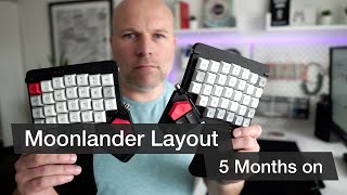 Moonlander Layout 5 months on Tap dance Colemak and layers on ZSAs split programmable keyboard [upl. by Dickey]