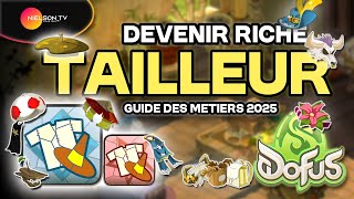 DOFUS  Devenir RICHE avec le Métier de TAILLEUR  Guide XP amp Astuces Kamas 2024 [upl. by Adrahs762]