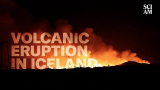 Incredible Footage of the Volcanic Eruption in Iceland [upl. by Gibe]