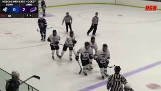 Mens Ice Hockey Amherst vs Connecticut College Highlights 11324 [upl. by Ydnic]