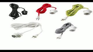 Ikea Hemma Ceiling Pendant Lamp Light Cord Set [upl. by Ateuqirne]