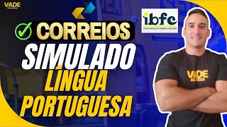 CONCURSO CORREIOS  SIMULADO  LÍNGUA PORTUGUESA  15 QUESTÕES  BANCA IBFC [upl. by Hite]