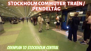 Stockholm Commuter train  Pendeltåg from Odenplan to Central station [upl. by Ecniv592]