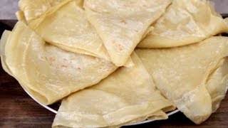 Recette de trid rougag crepes fines algeriennes  How to make Algerian thin pancakes [upl. by Balfore]