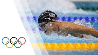 Dana Vollmer breaks World Record  Womens 100m Butterfly  London 2012 Olympics Games [upl. by Lara]