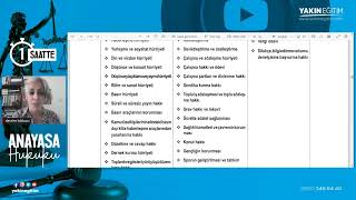 ANAYASA HUKUKU ANLATIMI  HAKİMLİK SINAVI ÖNCESİ HIZLI TEKRAR [upl. by Oria]