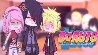 Boruto Adults react to Two Blue VortexCannon Ships  BoruSara 2 Boruto Naruto Next Generations [upl. by Areis239]