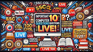 100 Computer Questions LIVE  SSC CGL Tier 2 amp CHSL Tier 2 Preparation [upl. by Sothena]