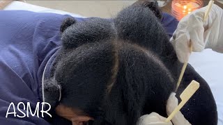 ASMR  Scalp scratching  Dry scalp  Product buildup removal [upl. by Norat]