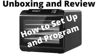 Devanti Food Dehydrator Unboxing and Programming Instructions [upl. by Eaner]